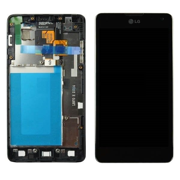 Черный цвет замена экрана LG LCD 4,7 дюймов для цифрователя экрана LG Optimus G E975 LCD